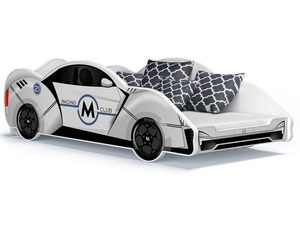 Miniaturka 14 - Łóżko auto do pokoju dziecięcego białe SPEED 180x90