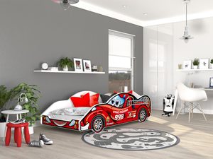 Miniaturka 30 - Łóżko auto do pokoju dziecięcego zygzak SPEED 180x90