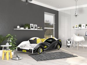 Miniaturka 23 - Łóżko auto do pokoju dziecięcego szare SPEED 180x90
