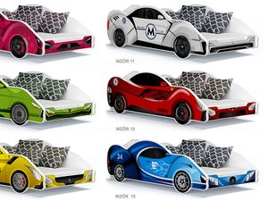 Miniaturka 36 - Łóżko auto do pokoju dziecięcego wzory 2 SPEED 180x90