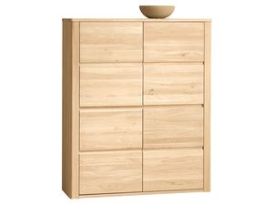 Miniaturka 5 - Szafa dębowa jasna bielona wysoka z sześcioma drzwiczkami