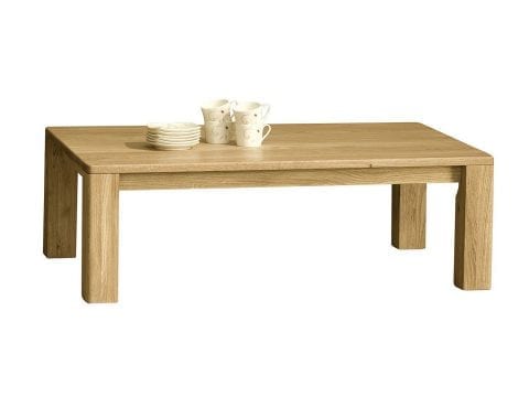 Niska ława z dębu naturalny kolor