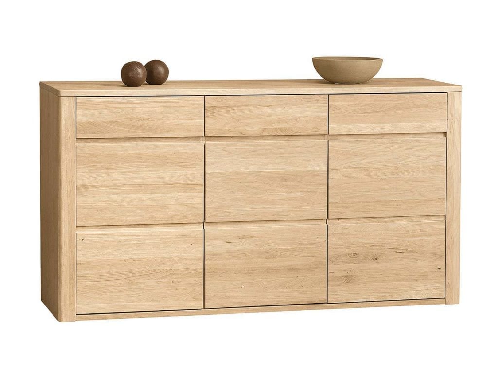 Komoda dębowa w naturalnym kolorze Minos