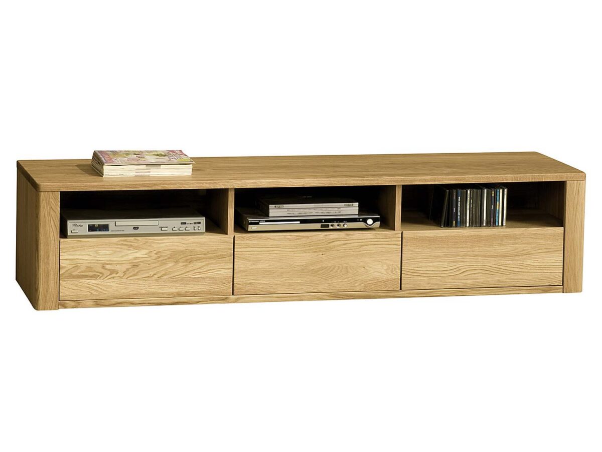 Stolik RTV pod telewizor w kolorze naturalnego dębu Minos