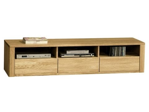Stolik RTV pod telewizor w kolorze naturalnego dębu