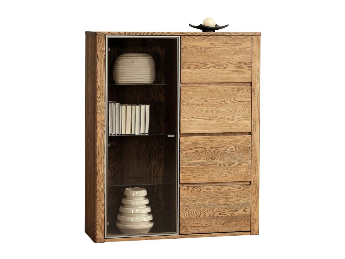 Witryna drewniana przeszklona Minos