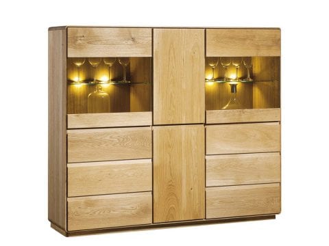 Witryna drewniana oszklona