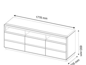 Miniaturka 4 - Drewniana Szafka pod telewizor SETO