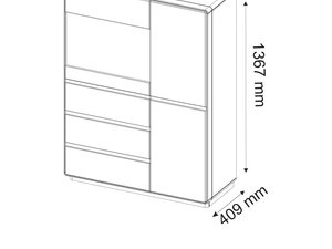 Miniaturka 3 - Drewniany kredens wymiary SETO