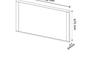 Miniaturka 3 - Lustro z drewnianą oprawą wymiary