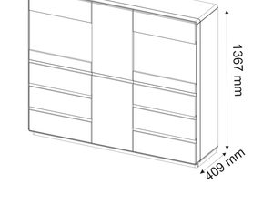 Miniaturka 3 - Komoda drewniana wymiary SETO