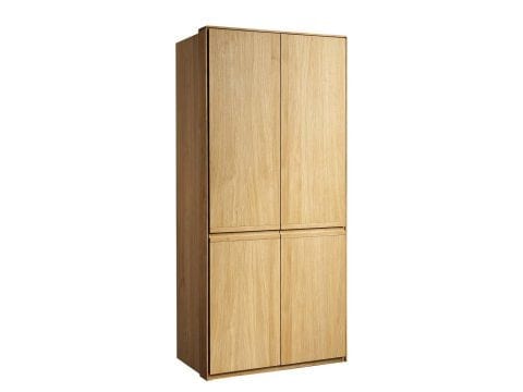 Dwudrzwiowa szafa drewniana