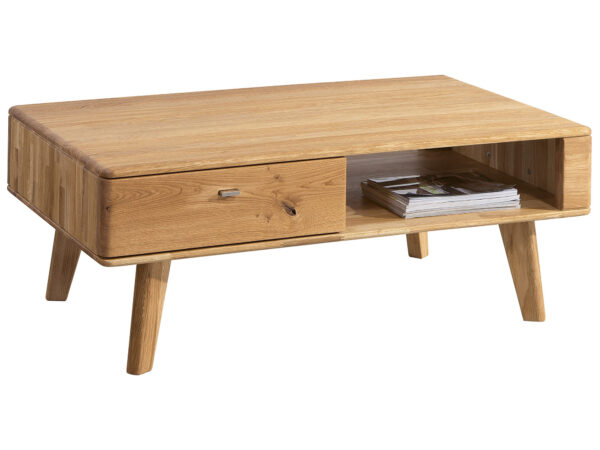 Drewniana ława z szufladą Maseri