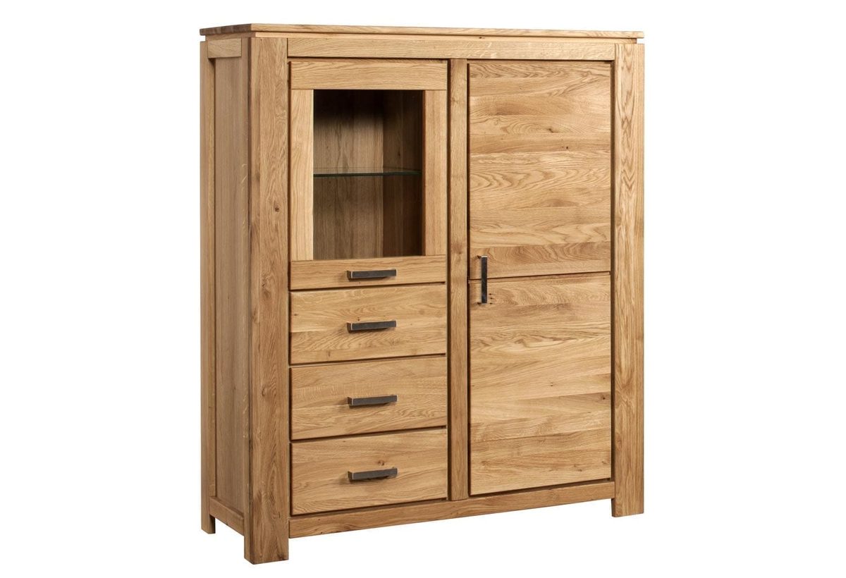 Dębowa szafka niska Akita