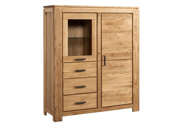 Dębowa szafka niska Akita