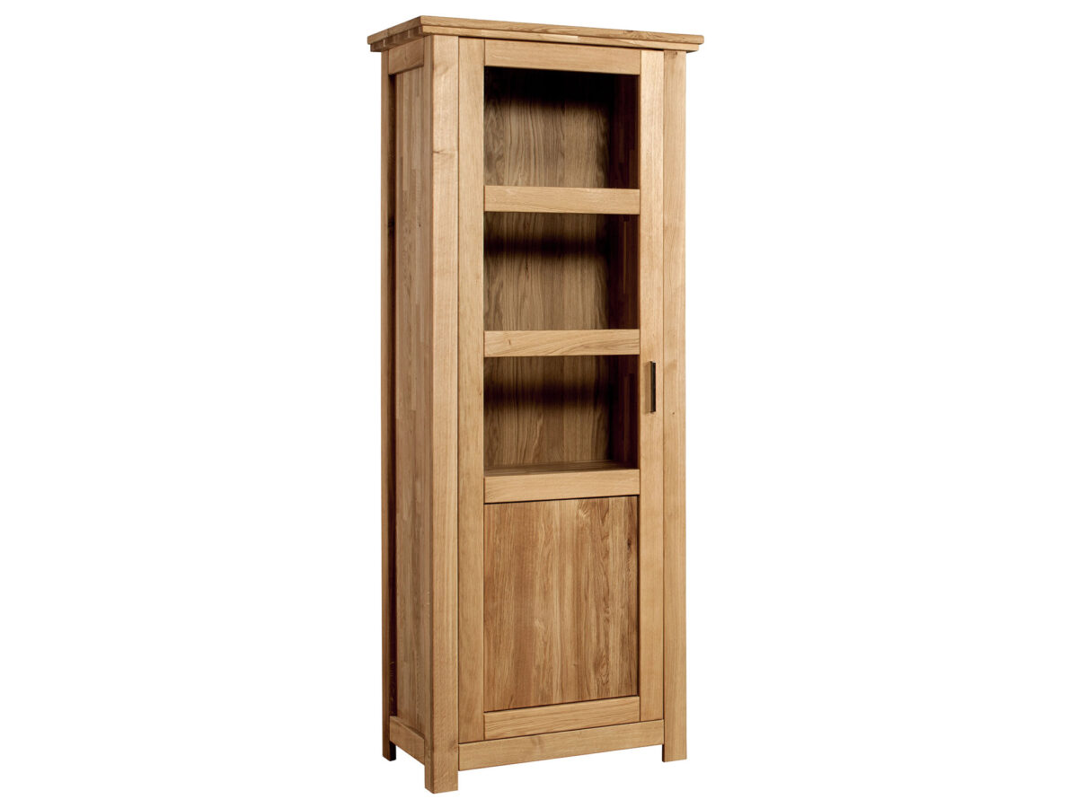 Gablota Szklana z Drewna Dębowego Lewa Isumi