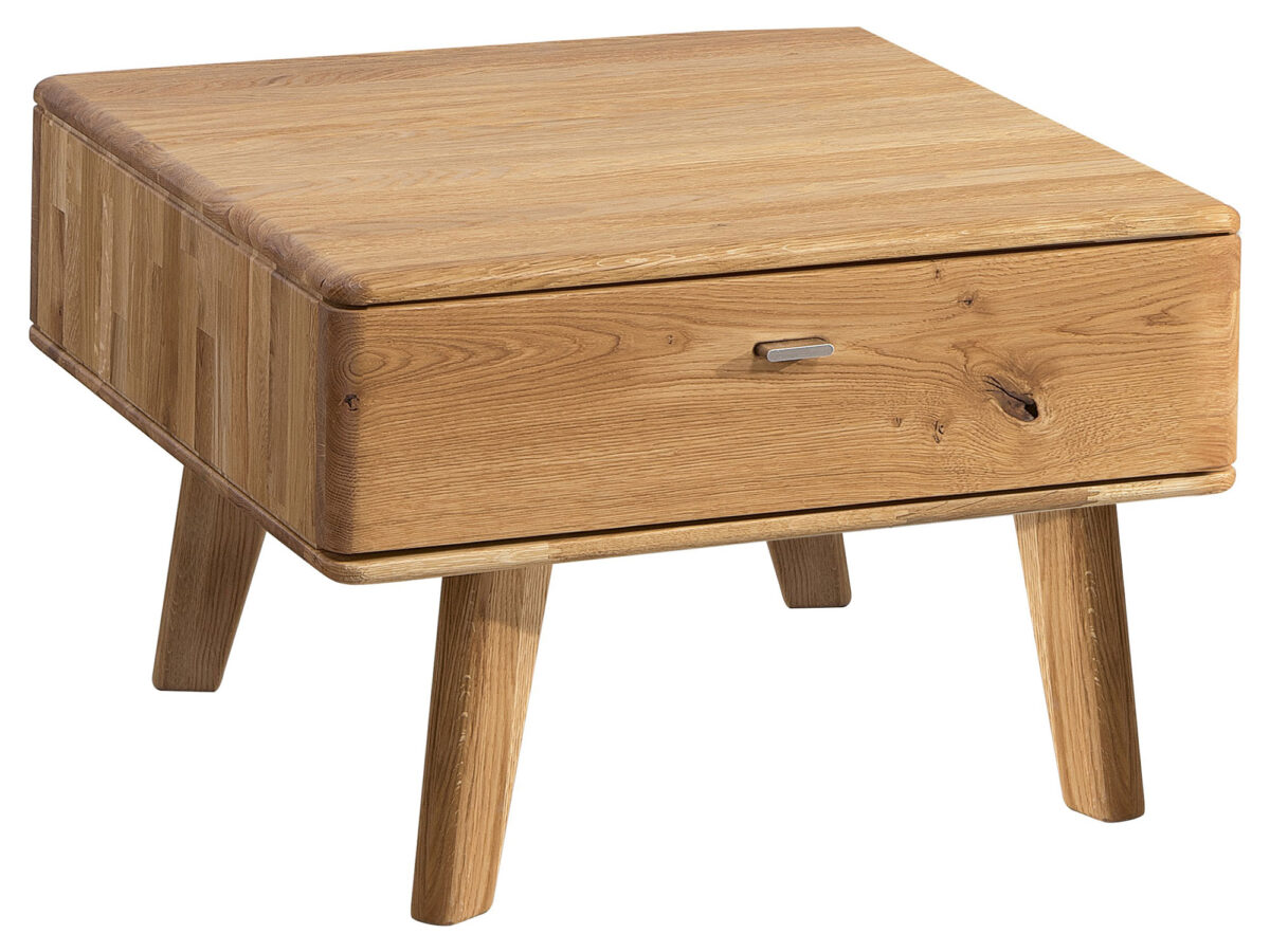 Mała drewniana ława z szufladą Maseri