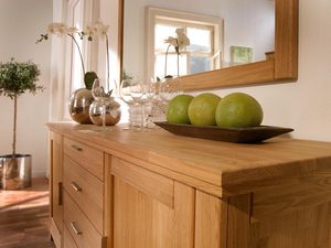 Miniaturka 3 - Drewniana komoda szuflady szafki blat