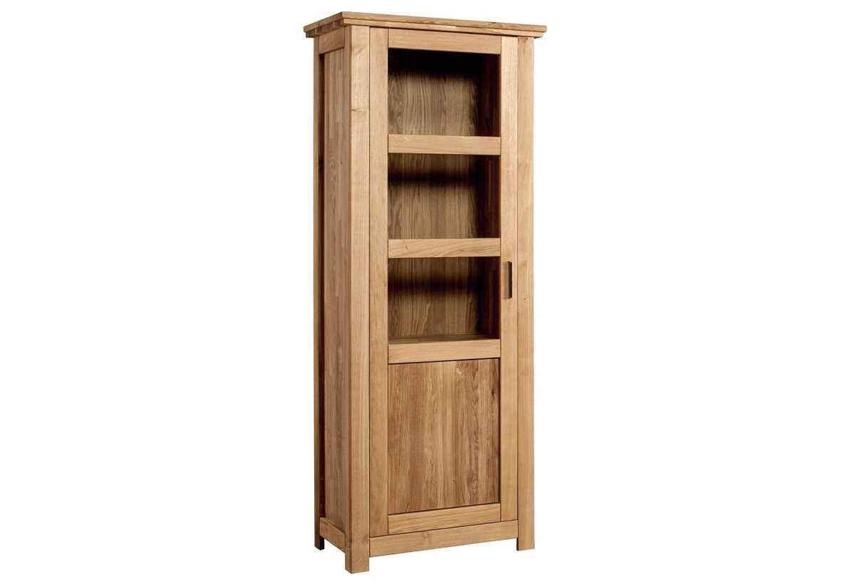 Gablota Szklana z Drewna Dębowego Lewa Isumi