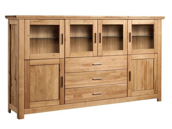 Barek dębowy do salonu Isumi