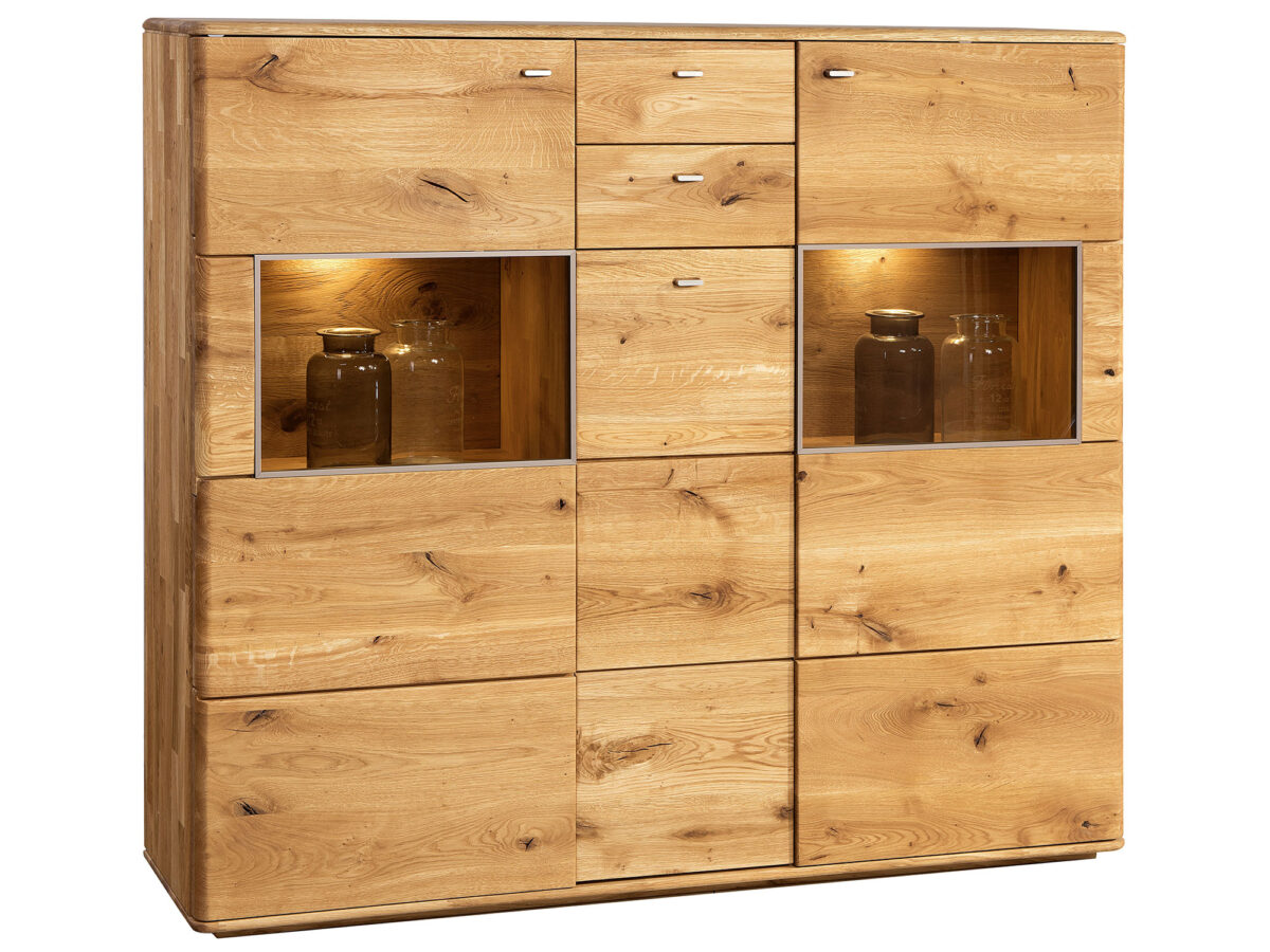 Wysoka szafka przeszklona Maseri