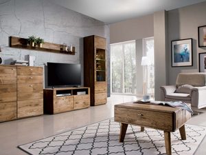 Miniaturka 1 - Drewniany ciemny komplet mebli do salonu MASERI