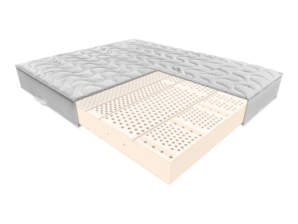 Materac lateksowy COLORADO w pokrowcu Silver Care – przekrój