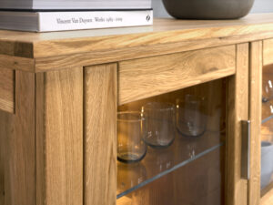 Miniaturka 8 - Kredens Regał Duży Dębowy Isumi