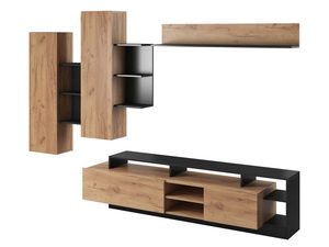 Miniaturka 3 - Modna meblościanka czarno drewniana AURORA