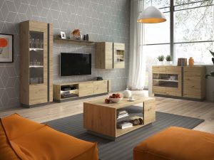 Miniaturka 3 - Zestaw mebli do salonu dąb artisan CLEOPATRA