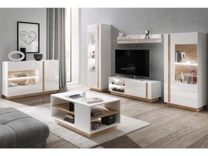 Miniaturka 1 - Zestaw mebli do salonu białych CLEOPATRA