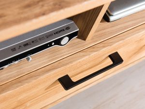 Miniaturka 6 - Witryna drewniana z szufladami uchwyt TAHARO