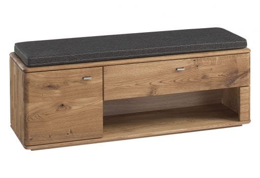 Szafka z siedziskiem na buty białe tło MASERI