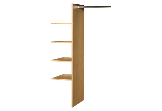 Dodatkowe półki do szafy drewnianej dwudrzwiowej MASERI