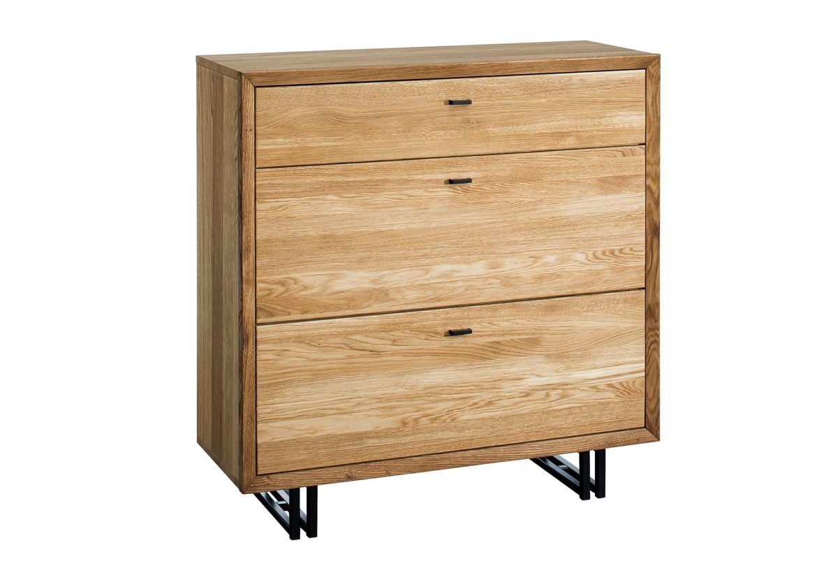 Drewniana szafka na buty do przedpokoju Toledo