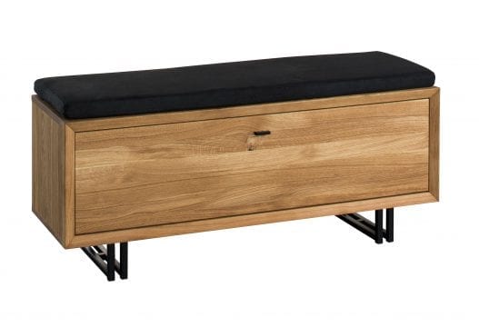 Drewniana szafka na buty z siedziskiem TOLEDO