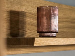 Miniaturka 8 - Drewniany panel półka fornir do salonu