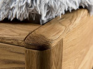 Miniaturka 3 - Łóżko drewniane dębowe do sypialni solidne detale