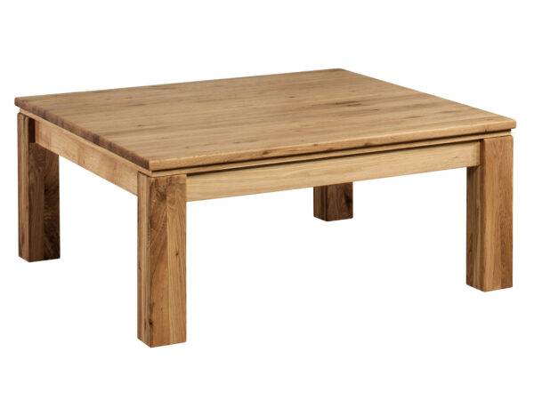 Niski stolik kawowy dębowy z masywnego drewna naturalnego