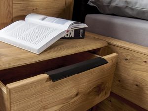 Miniaturka 2 - Stolik nocny szafka do sypialni z szufladami drewniana