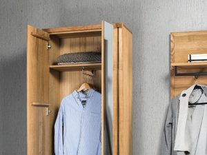 Miniaturka 2 - Szafa garderobiana drewniana z lustrem otwarta TOLEDO