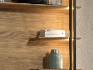 Miniaturka 2 - Wiszący panel z półkami i ramą fornir TOLEDO