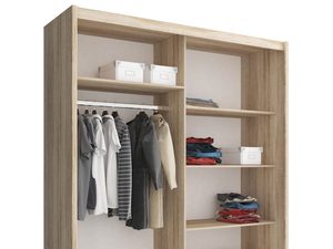 Miniaturka 1 - Szafa przesuwana drewniana otwarta 180cm ALVERA II