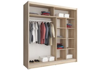 Miniaturka 2 - Otwarta garderoba z drążkiem i półkami – styl skandynawski