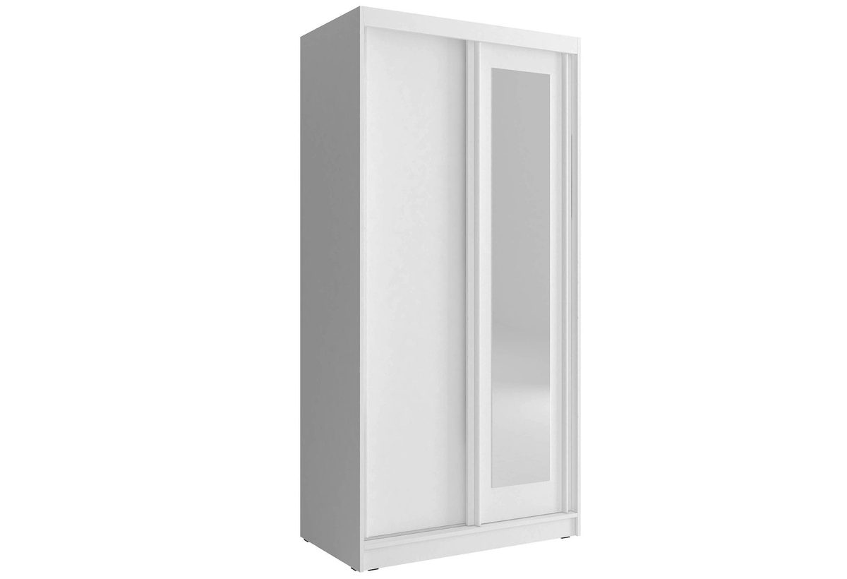 Nowoczesna dwudrzwiowa szafa z lustrem TITOS 100cm