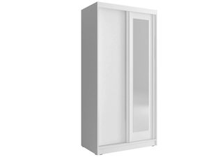 Miniaturka 3 - Nowoczesna dwudrzwiowa szafa z lustrem biała TITOS 100cm