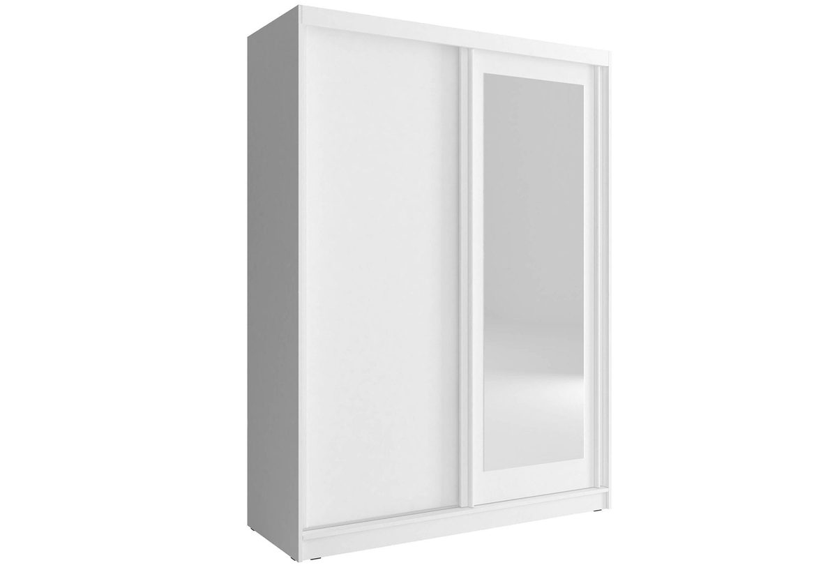 Nowoczesna dwudrzwiowa szafa z lustrem TITOS 150cm