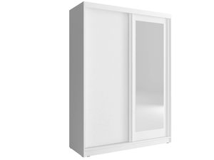 Miniaturka 3 - Nowoczesna dwudrzwiowa szafa z lustrem biała TITOS 150cm