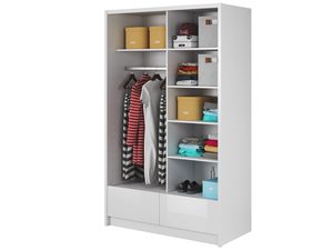 Miniaturka 1 - Przesuwna szafa z lustrzanymi frontami wnętrze MORIS II 150 cm