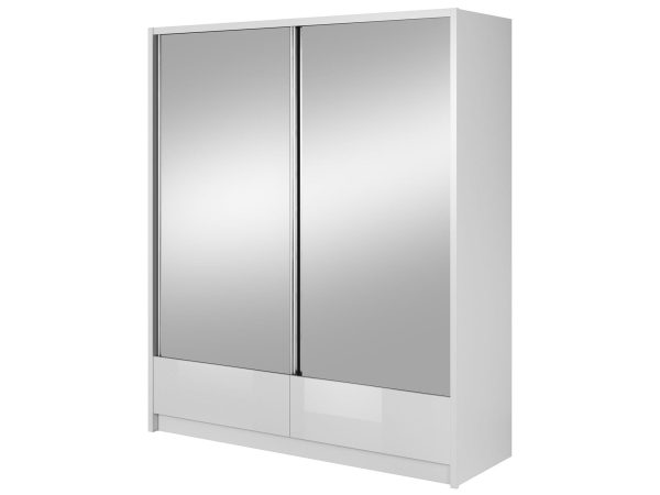 Biała szafa z lustrem – nowoczesna forma i funkcjonalność
